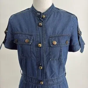 white christmas dresses Lanvin x Acne Studios Blue Denim Sleeveless Midi Dress main image 1